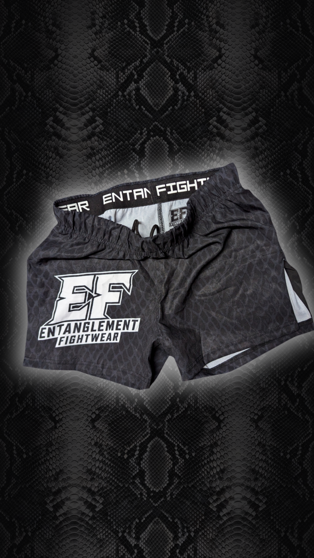 'Serpent hide' Fight shorts