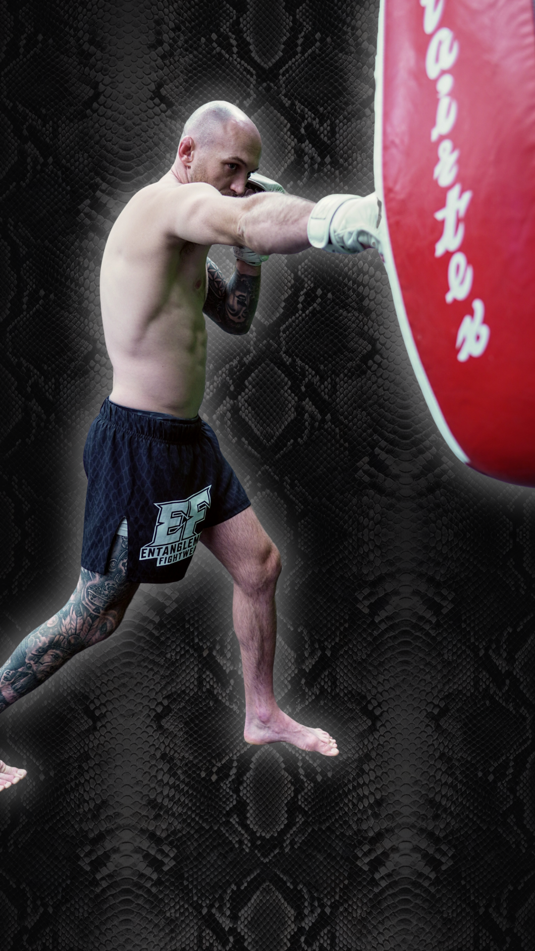 'Serpent hide' Fight shorts